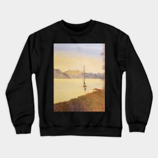 An affair to remember oil painting by Tabitha Kremesec Crewneck Sweatshirt